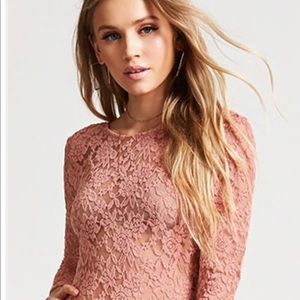 Forever 21 lace bodysuit Medium